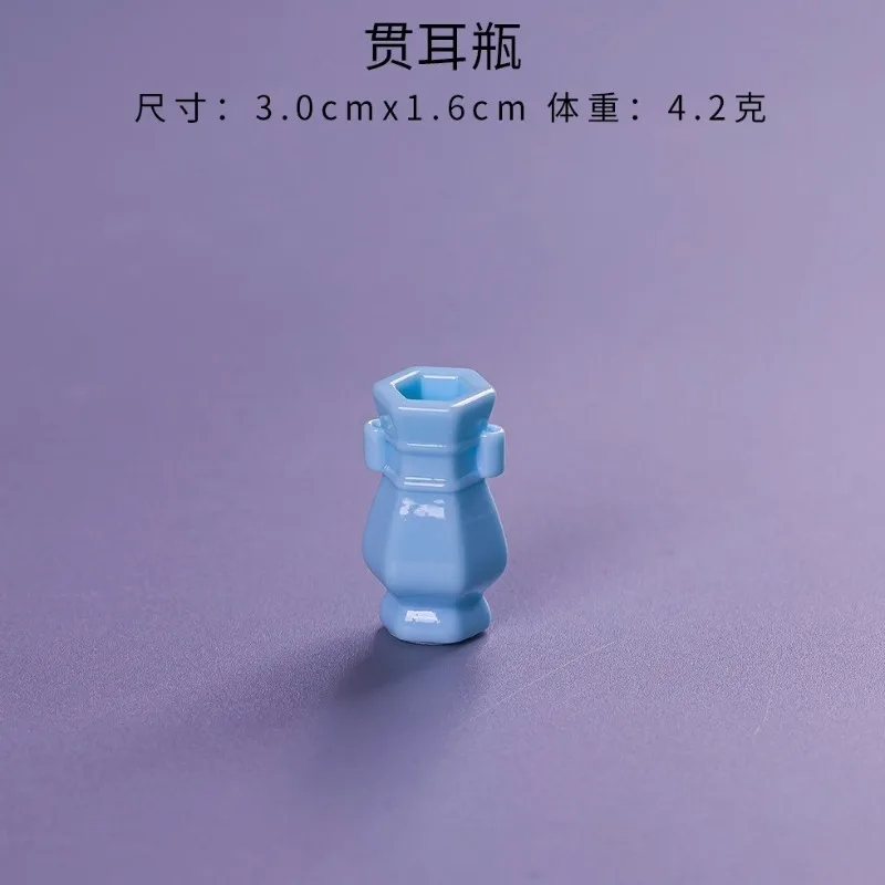 Miniature Resin Vase Decor Micro Landscape Simulation Antique Decor Vase,Resin Decor DIY Accessories Doll House Desktop Ornament