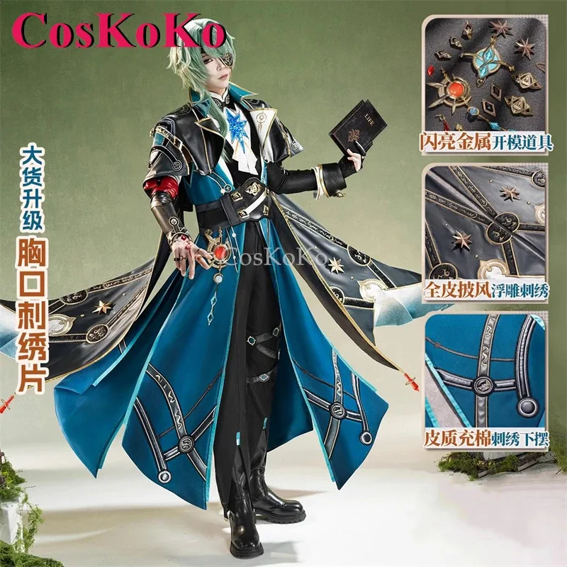 

CosKoKo Anaxagoras Cosplay Game Honkai: Star Rail Costume Fashion Handsome Battle Uniforms Halloween Party Role Play Clothing