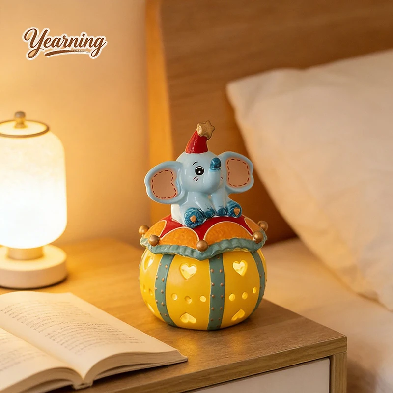 

Ceramic Cute Elephant Storage Jar Home Fragrance Ornament Unique Art Birthday Gift & Souvenir