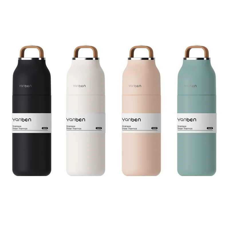 500ml Stainless Steel Thermos Portable Vaccum Water Bottle For Ice And Hot Water Coffee Vaccum Flask Leak-Proof Insulated Bottle