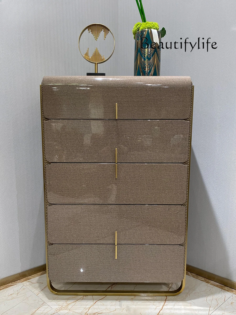 Chest of Drawers Post-Modern Large and Small Apartment Type Locker Hong Kong-Style Simple Villa Suite Complete Furniture