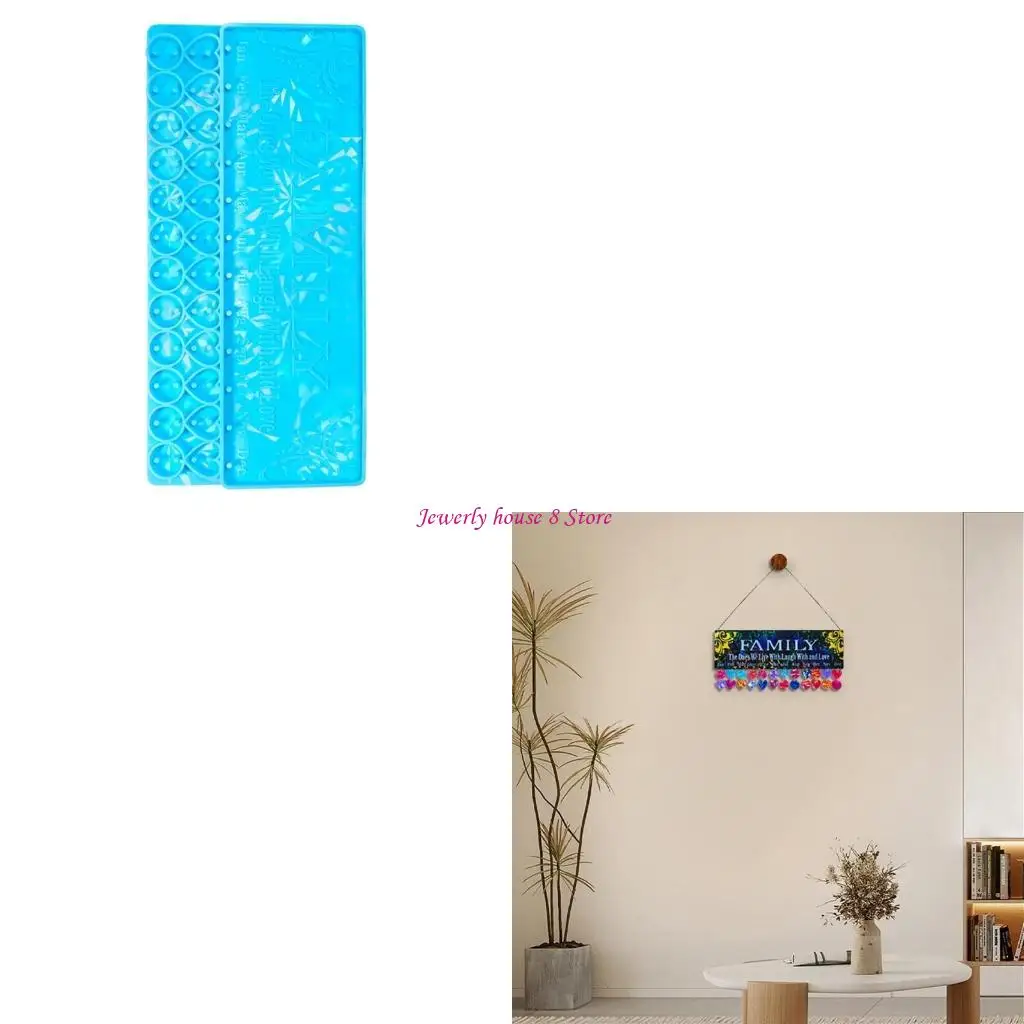 قوالب تقويم الراتنج قوالب زينة معلقة مقاومة للماء قالب قلادة من راتنج الإيبوكسي مناسب لعرض المنتج #1