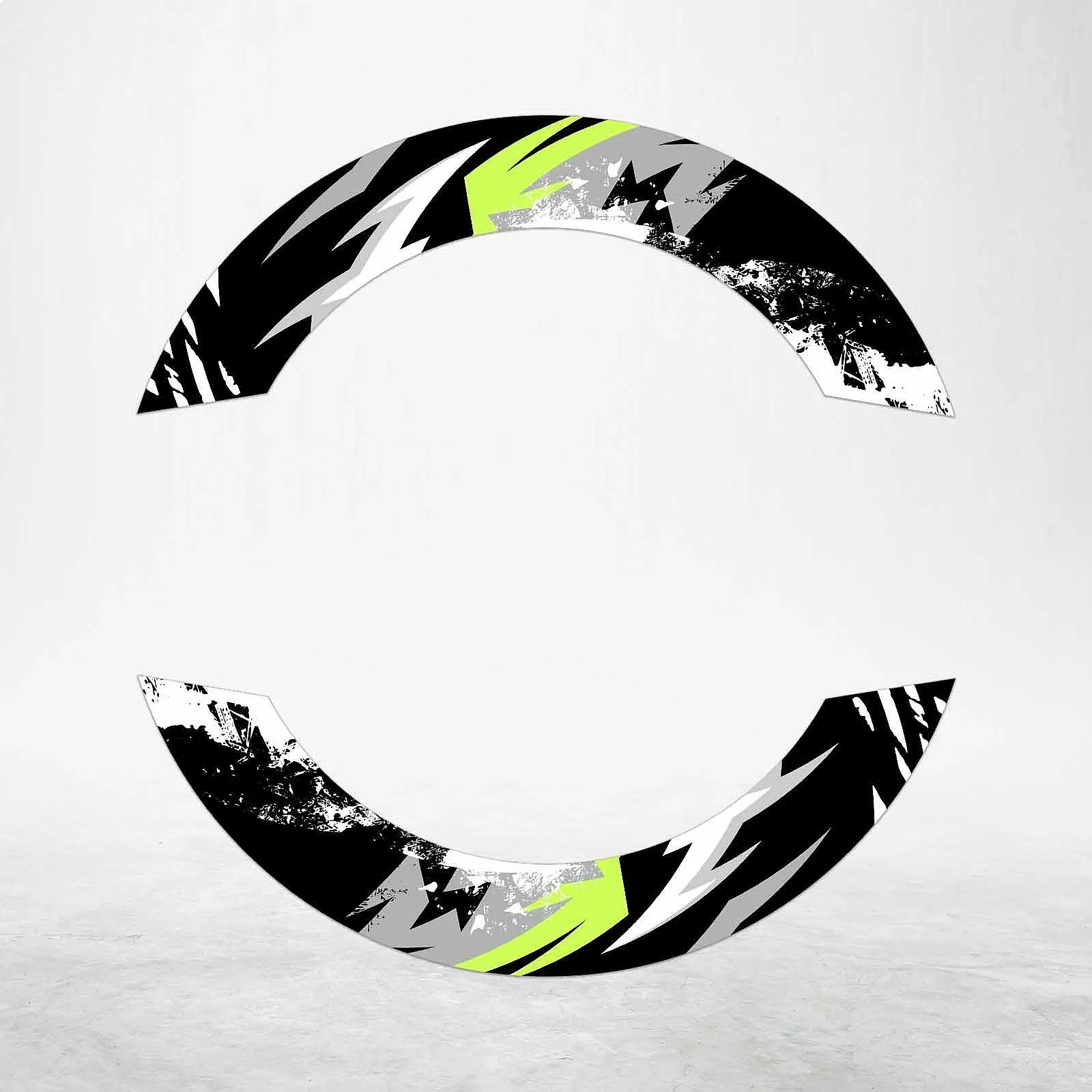 S03B Light Green 2-Piece Rim Wheel Stickers Decals For GSX1300R Hayabusa 16-20