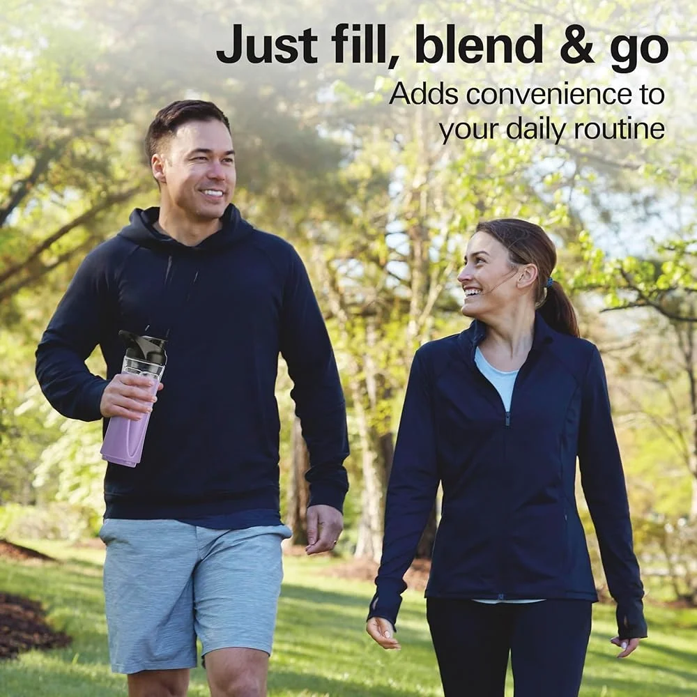 Портативный блендер для смузи, 600 Вт, персональная дорожная банка, лезвия из нержавеющей стали на 20 унций, регулируемая скорость, компактный дизайн, крышка без капель