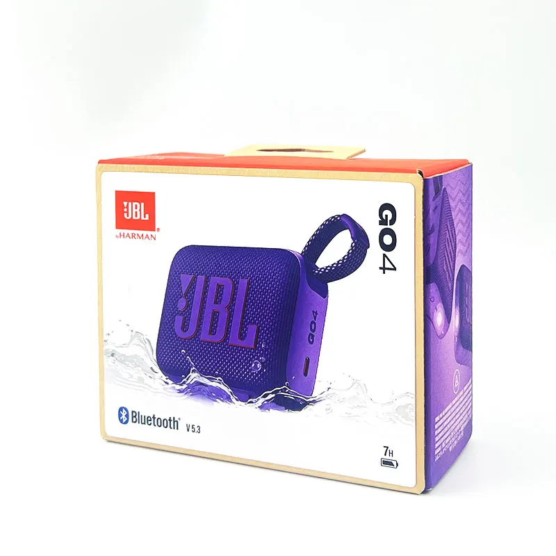 JBL GO 4 Go4 Ultra Portable Bluetooth Speaker JBL Pro Sound with Punchier bass IP67 Multi-Point Connection 7 hours Playtime