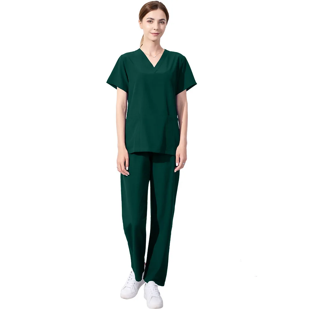 

Quick Drying Fabric Elastic Oral Doctor Cosmetic Hospital Operating Room Brush Hand Nurse Suit Set