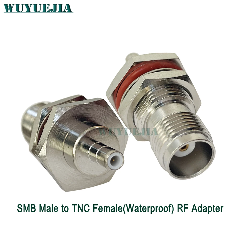 2Pcs/Lot RF Adapter Waterproof TNC Female Jack to SMB Male Plug Coaxial Connector 50 ohm Used In RF And Microwave Applications