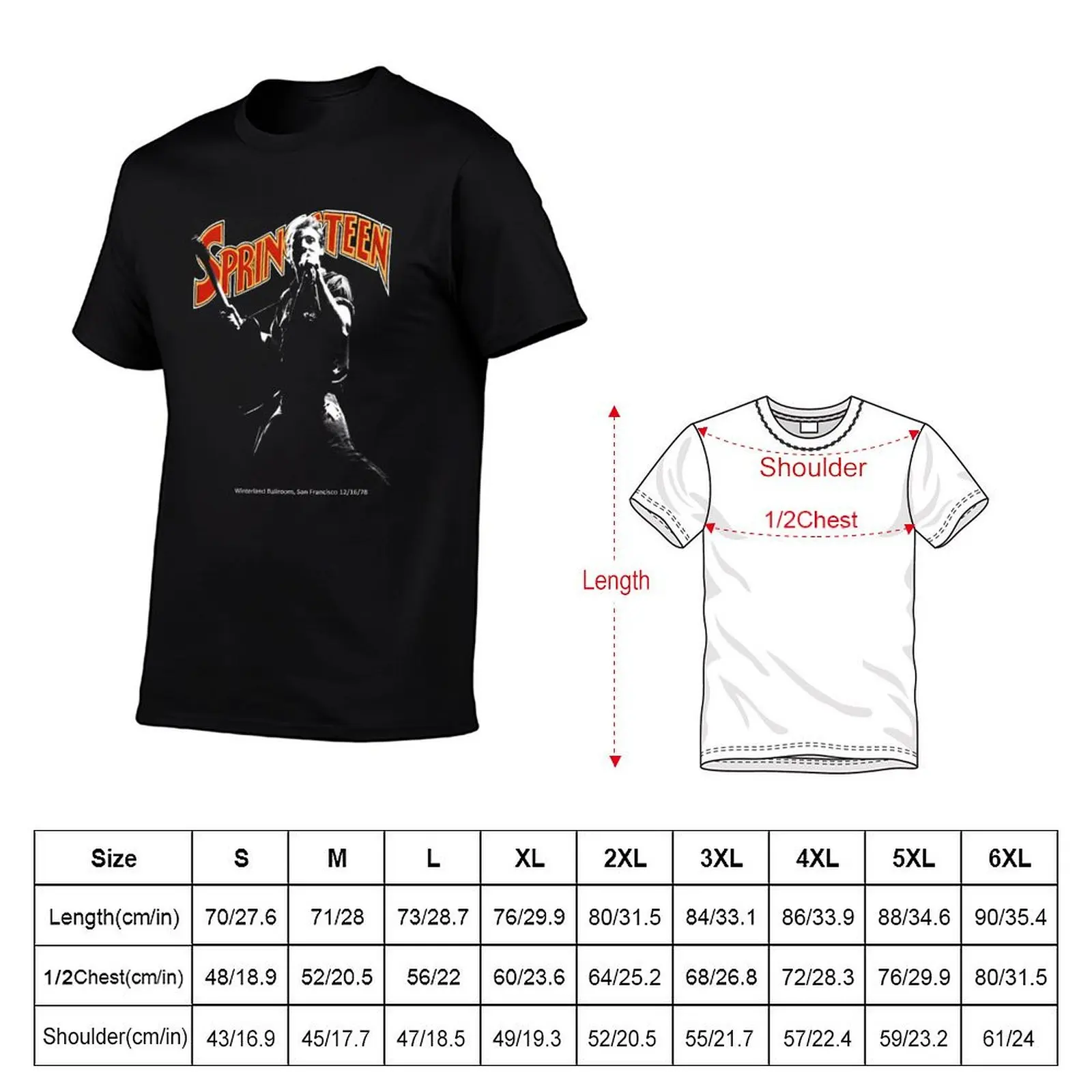 Brúcé Spríngstéén Throwback Winterland T-Shirt g man t shirts for men t shirt man cotton printed t