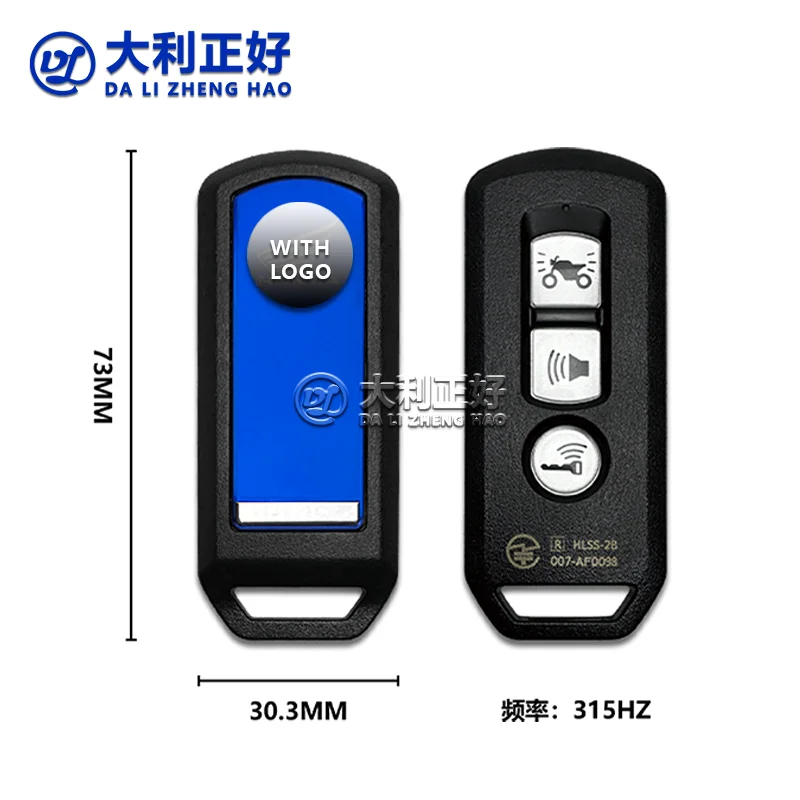 DL Motorcycle Control Key For Honda pcx150 x-adv750 Smart key 3 Buttons 315MHz ID47 Chip Smart Motorcycle Remote Key Smart Card