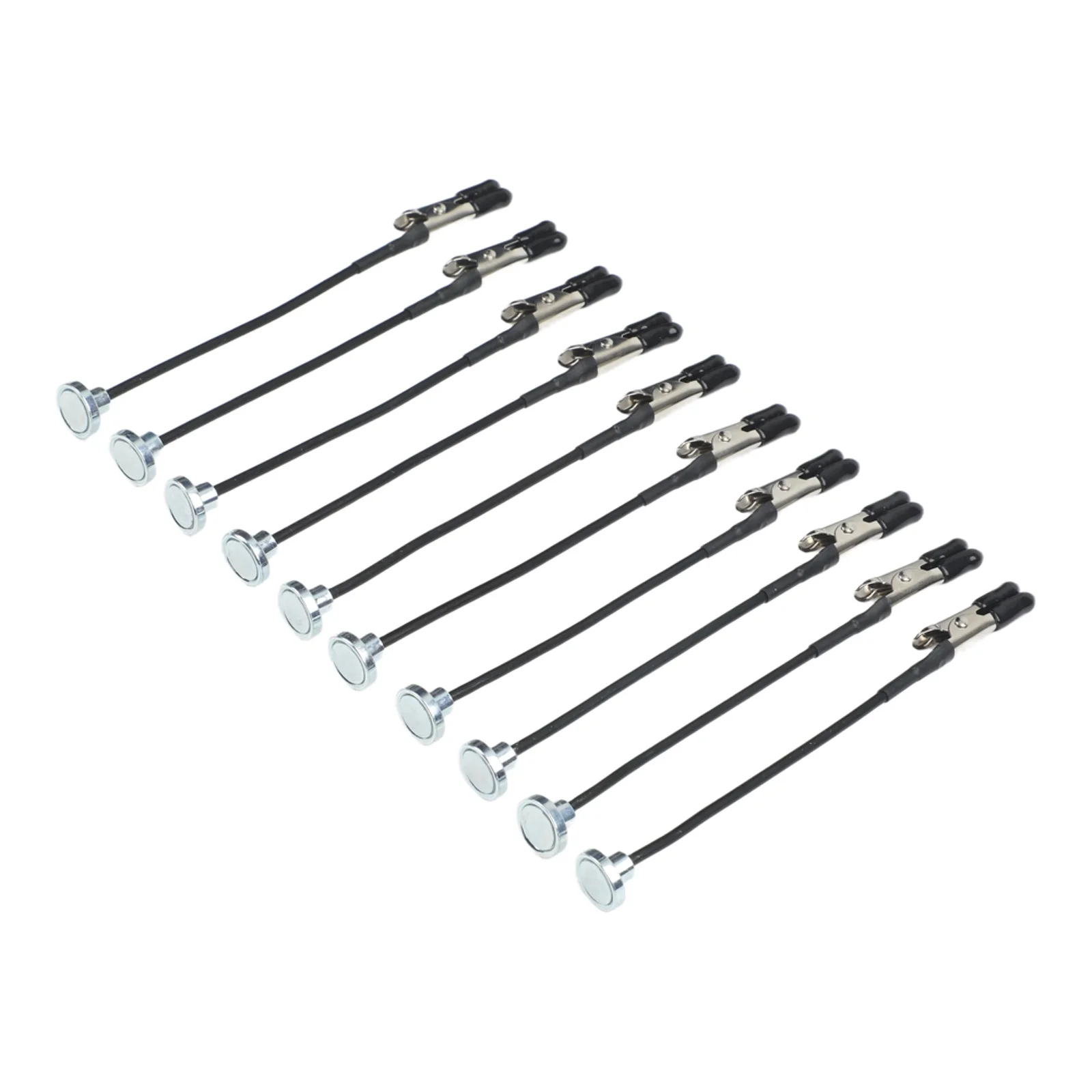 10 Piece Soldering Helping Hands with Reinforced Steel Body Magnetic Mount and Rotatable Gooseneck for Detailed Craft Work