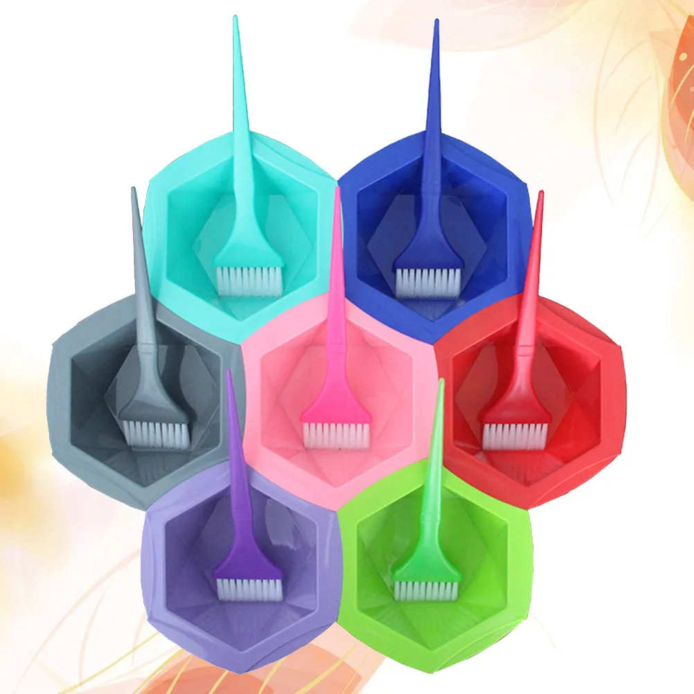 14Pcs Hair Color Mixing Kit Reusable Tint Bowls and Applicator Brushes for Convenient DIY Dyeing Easy Rinse Clean