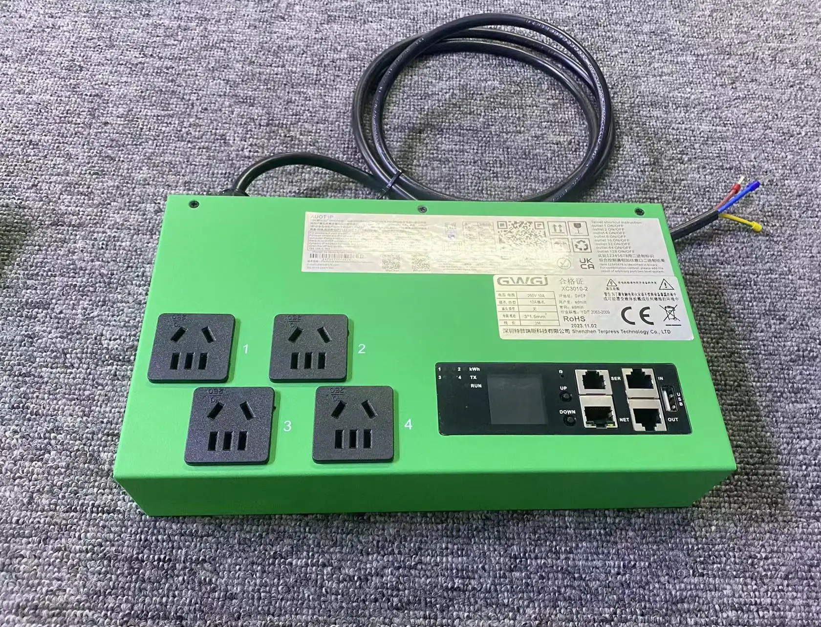 Power distributor rack Smart PDU  Mounted PDU,SSH Snmp TCP Telnet 485modbus Monitor Control OEM PDU power distribution equipment