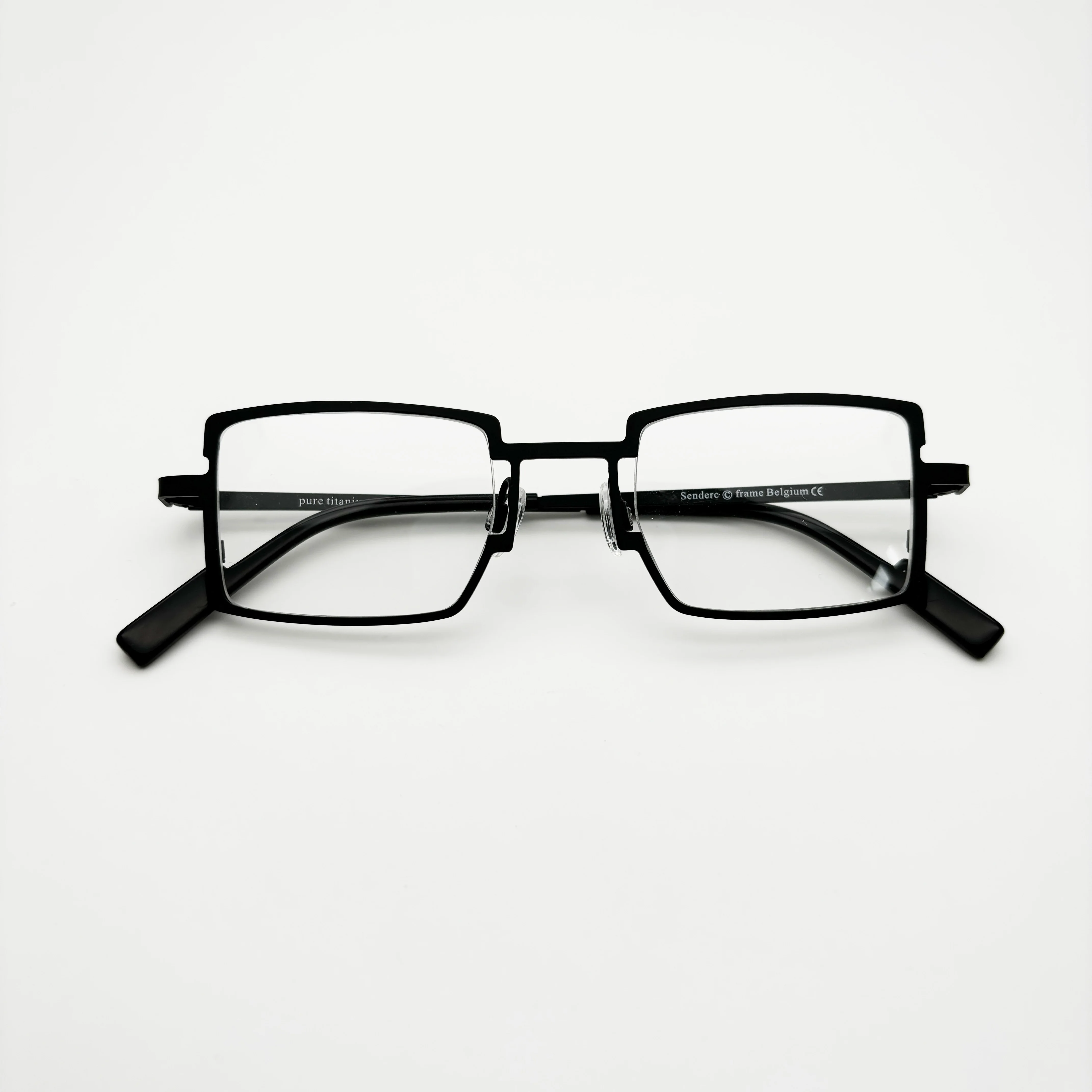 Senderc Belight البصرية بلجيكا تصميم الهندسة مربع الشكل التيتانيوم النظارات إطار مشهد الرجال النساء النظارات