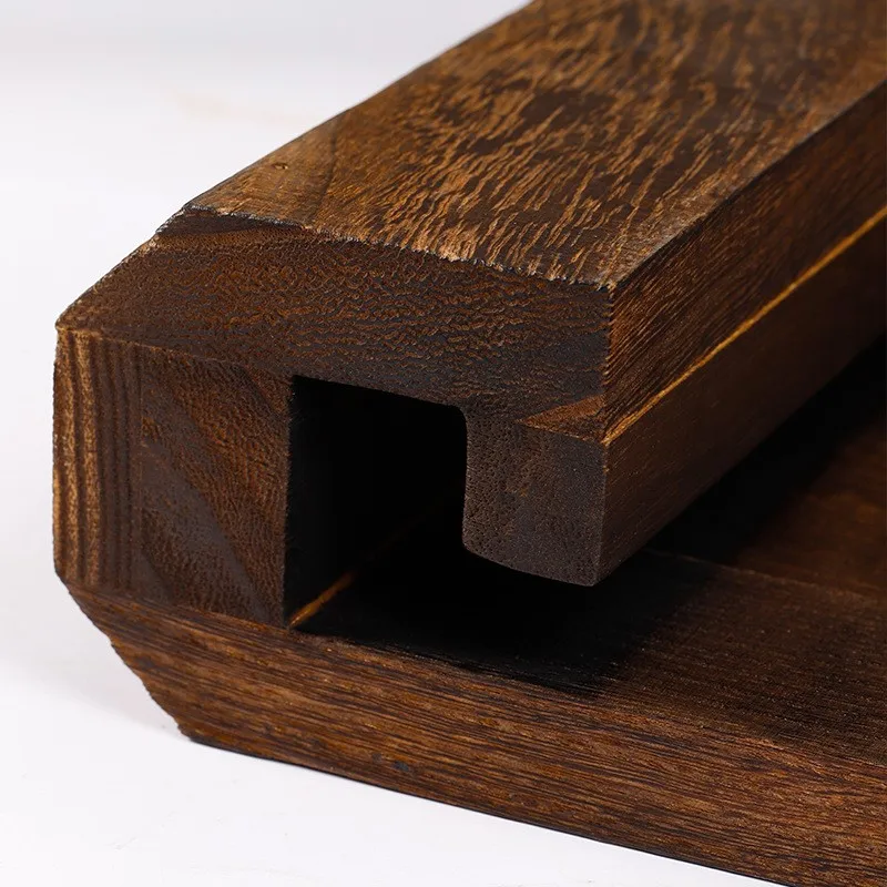 Creative Solid Wood Meditation Stool Zen Sitting Chair Small Tea Table Shoe Bench for Bay Window