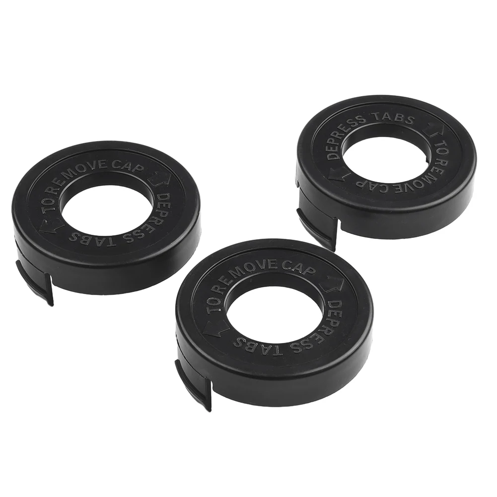 

Useful Convenient Trimmer bump cap 3 Pack 68237-02 682378-02 Black Cover For Black & Decker Replacement ST4500