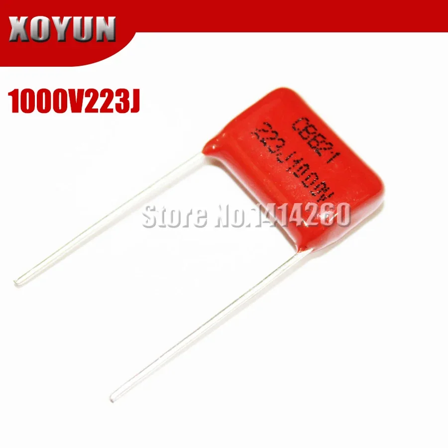 

10 шт. CBB 1000V223J 1000 В 22NF 1000 В 0,022 мкФ 223J 1000 В P15 мм