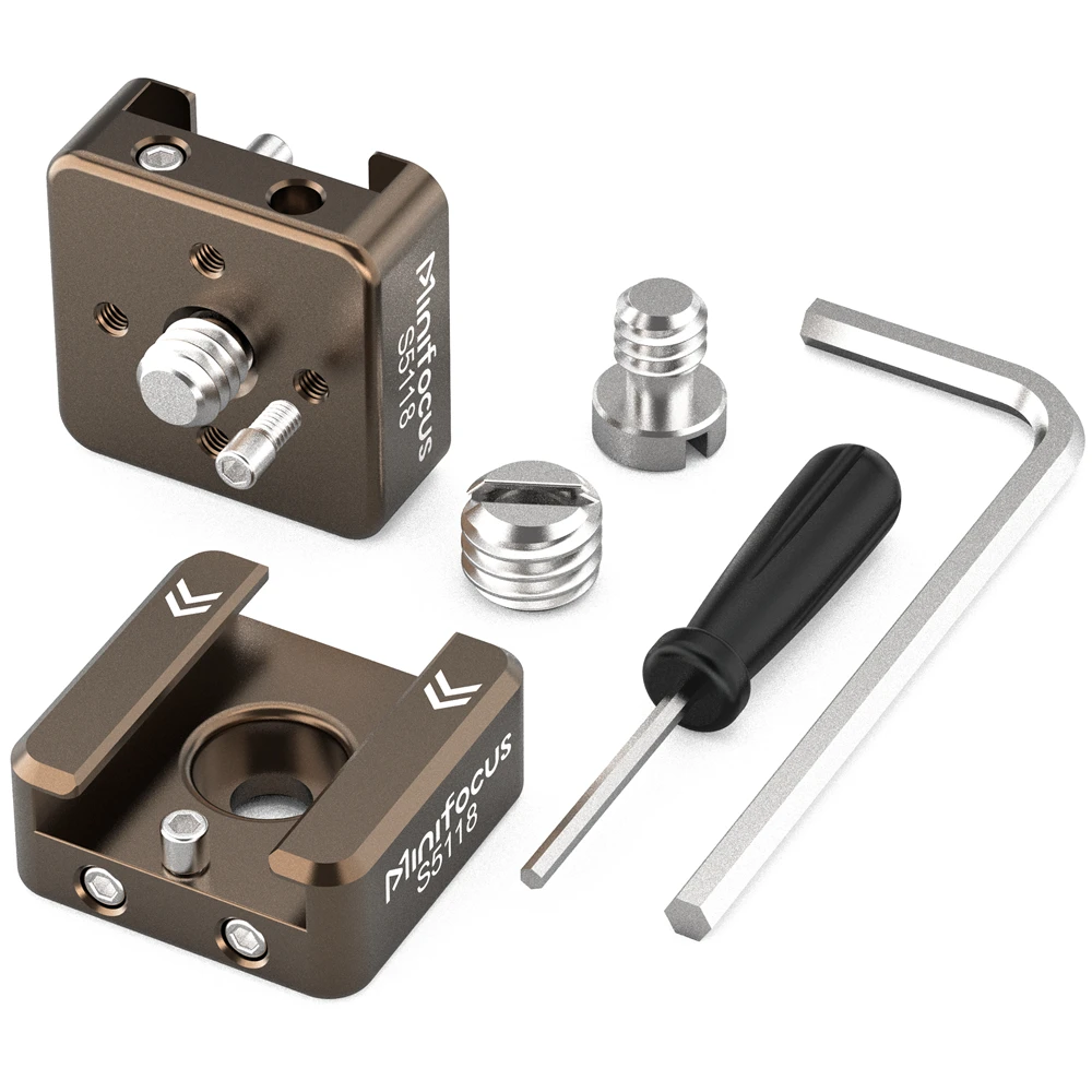 Anti-Twist Cold Shoe Mount Adapter with 1/4