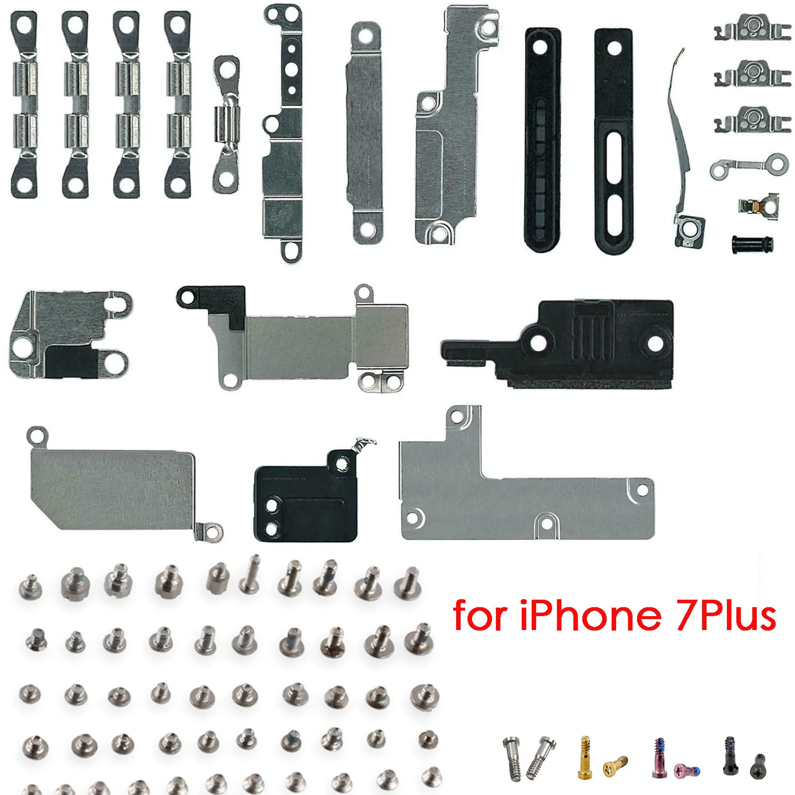 complete Small Metal Internal Bracket Kits + Full Set Screws  For iPhone 7 7 Plus 8 8 Plus mobile phone parts