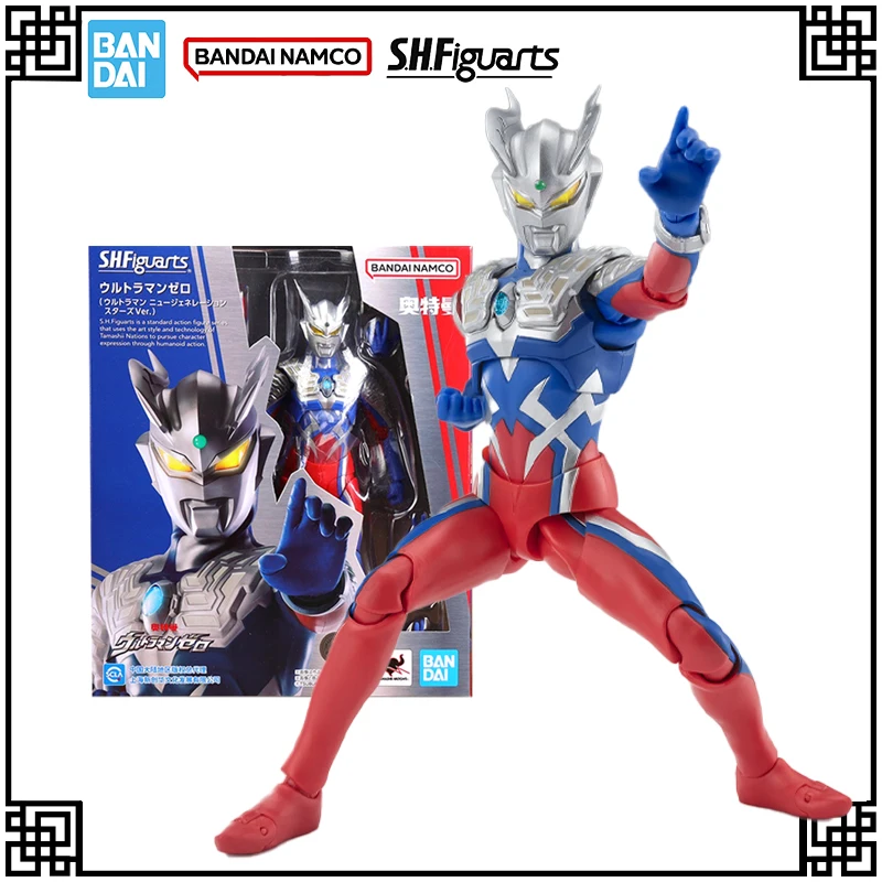 

В наличии Оригинальный комплект модели Bandai SHF Ultraman, аниме-фигурка Ultra Zero (звезда нового поколения), версия) Фигурки игрушки