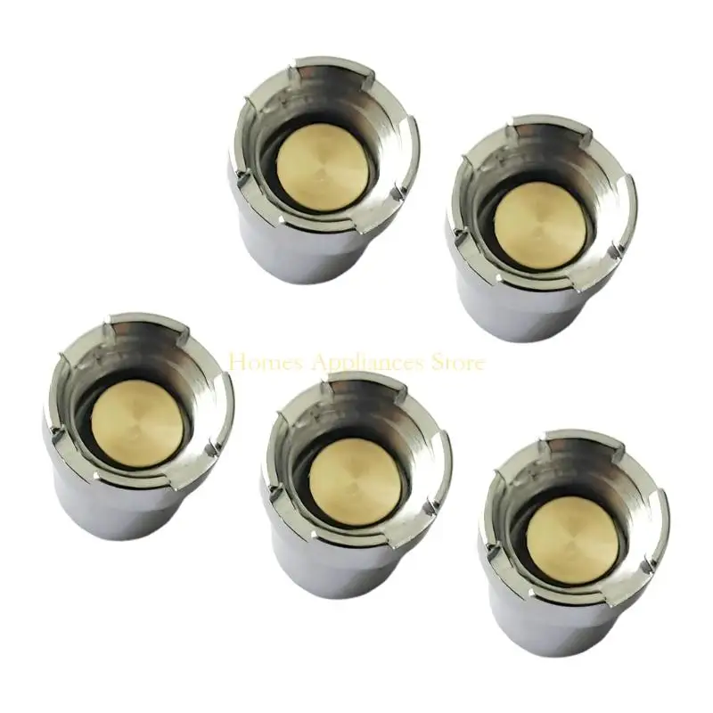 Adaptador magnético rosca d0ab, 5 peças, compatibilidade universal, fácil instalação, construção latão e ferro para