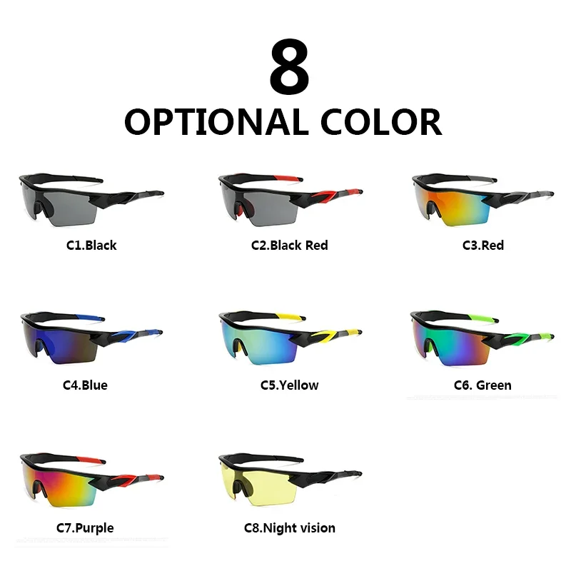 CRIXALIS Fashion Square Sunglasses for Men Outdoor Sports Cycling Sun Glasses Women Travel climbing Shades Male UV Protection image 3