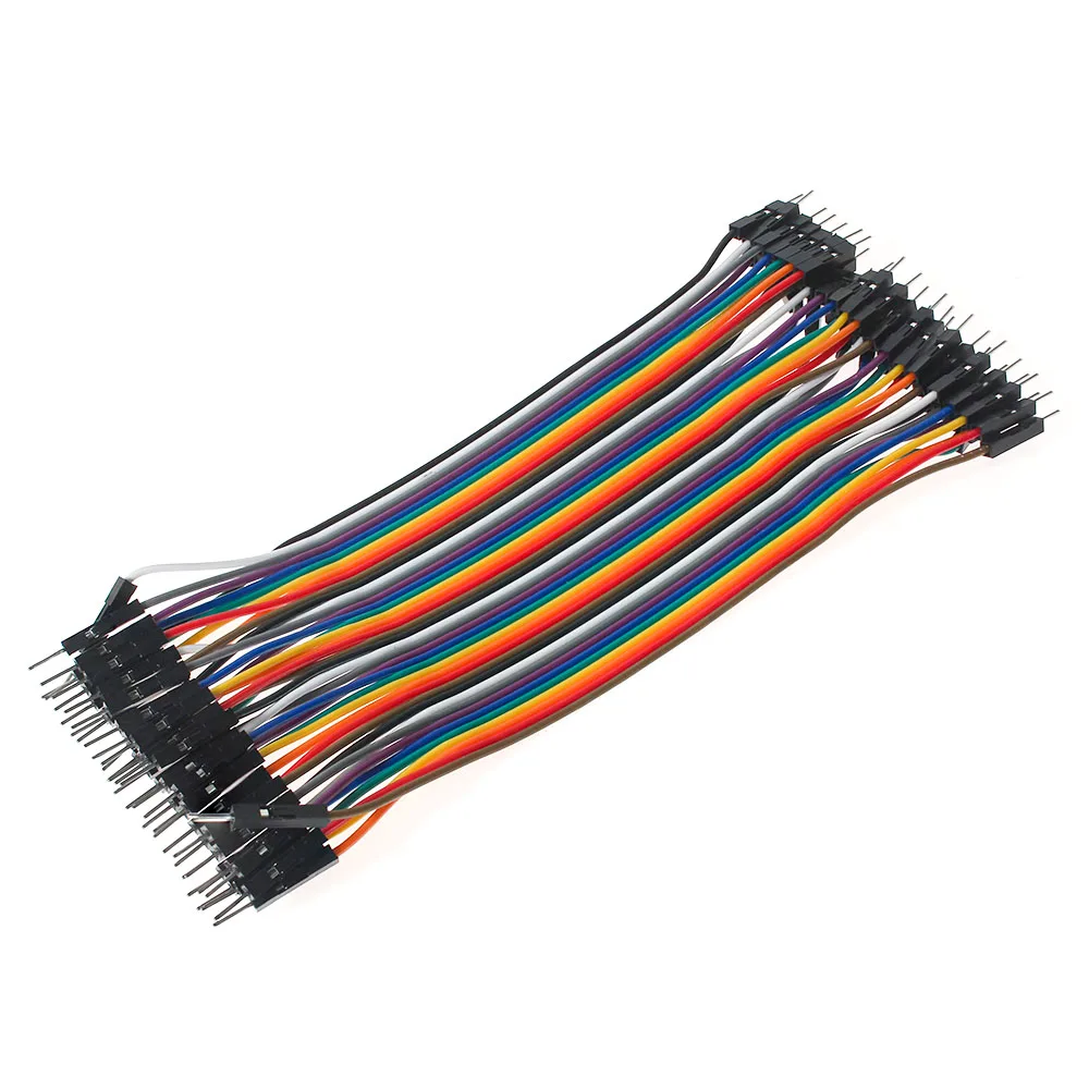 40PCS 10CM 15 Linha DuPont 40Pin Fêmea para Fêmea, macho para Macho, macho para Fêmea Fios Cabos DIY breadboard kit