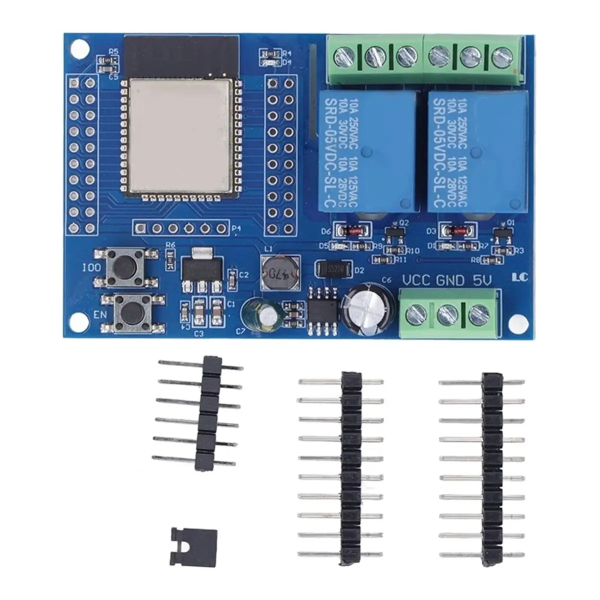 2 Channel 5V Relay Module 4M Flash Large Capacity Programmable Relay Board for Study and Development DC5-60V
