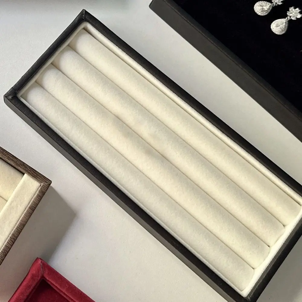 PU Velvet Rings Earrings Organizer Mini Bracelets Jewelry Display Holder Large Capacity Necklaces Velvet Jewelry Tray