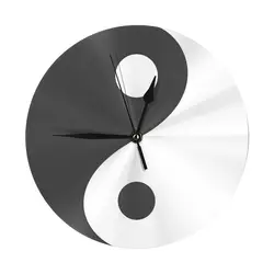 Ying Yang Chinese Symbol Wall Clock Room Decoration Clock Must-have Ornament Round