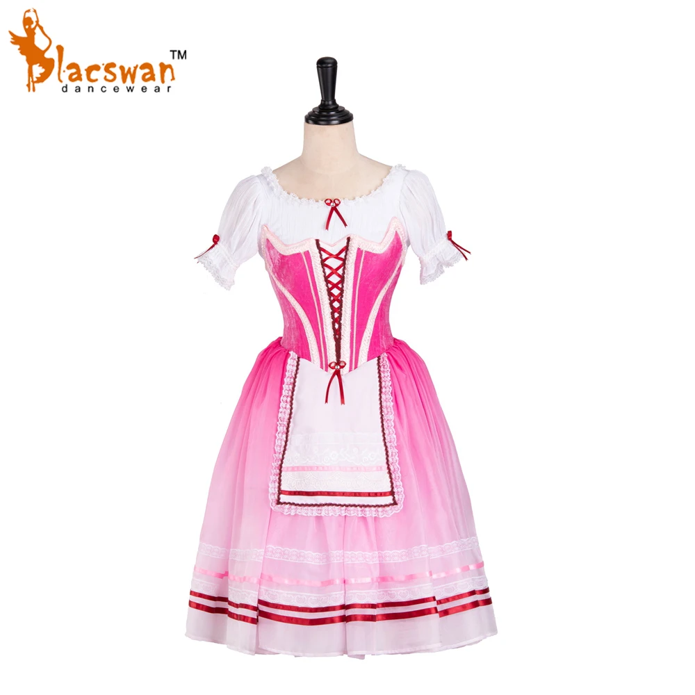 

Pink Custom Made Swanilda Degas Professional Romantic Ballet Tutu Peasant Dance Costume BT719