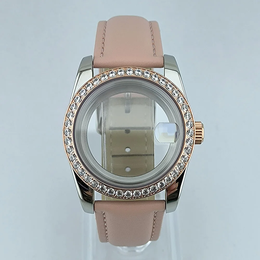 

NH35 Case Diamond Watch Case Men's Watch Ladies' Watch 36mm or 39mm Sapphire Crystal Watch Accessories For NH35/NH36 Movement