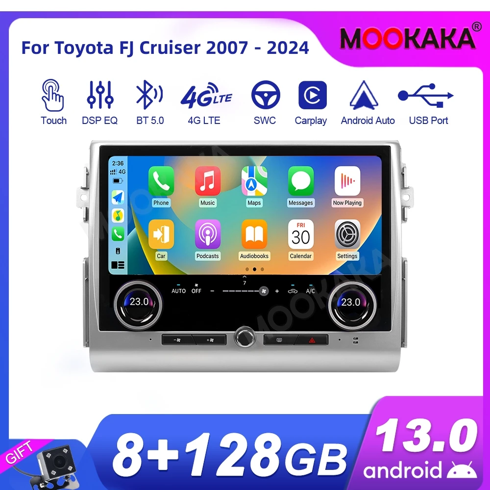 

Автомагнитола для Toyota FJ Cruiser 2007-2024, Android, 2Din, стереоприемник, Авторадио, мультимедийный плеер, GPS-навигация, экран головного устройства