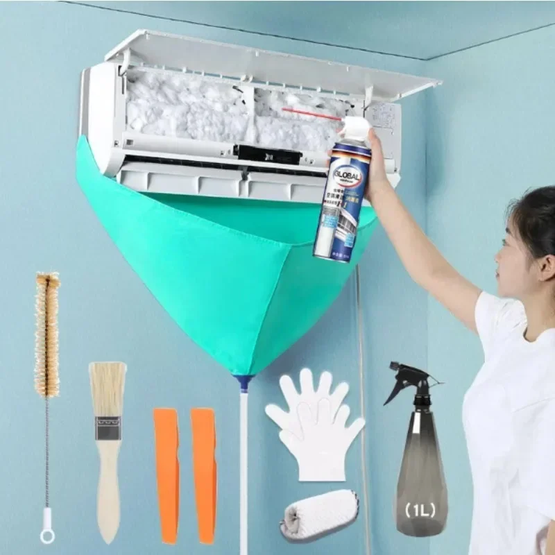 1 Set  Air Conditioner Cleaning Bag Waterproof Drain for Washing Conditioning Water Drain-pipe Ac Cleaning Kit Aircon Cleaner