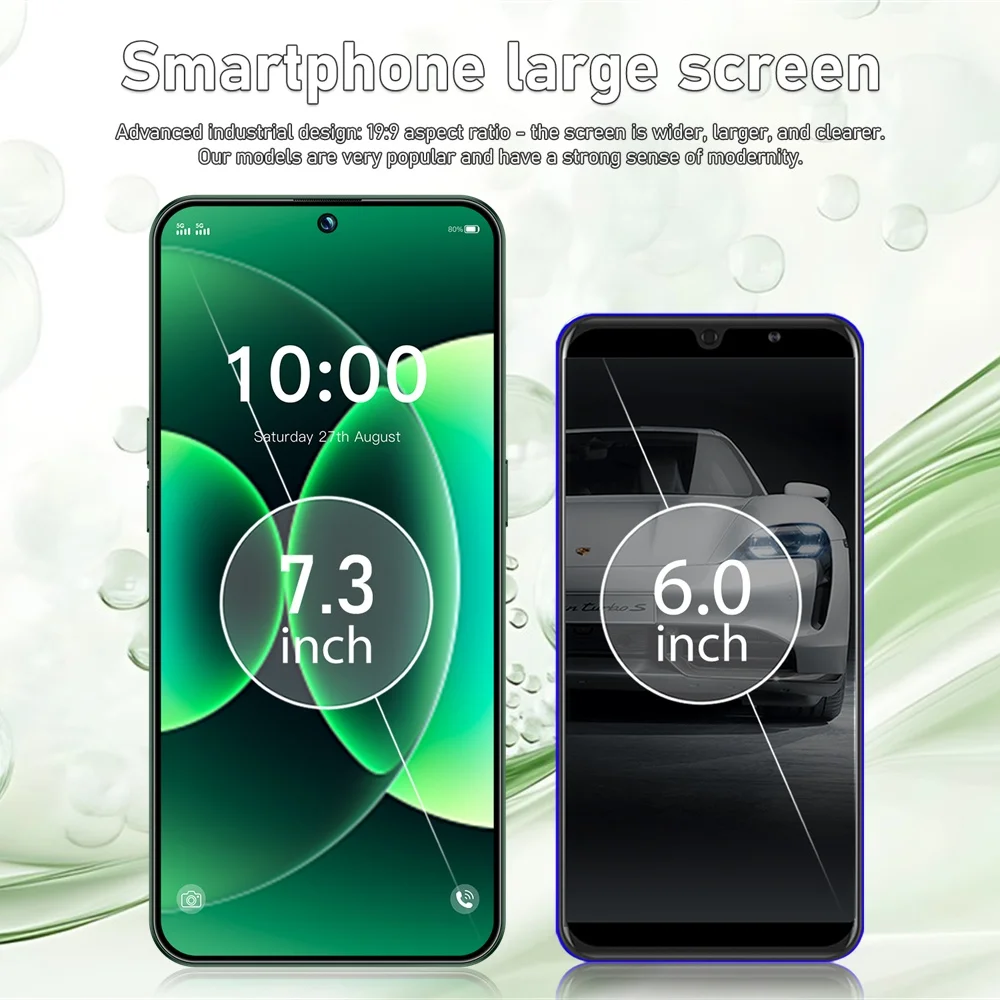 K-Touch Smartphone 5G For M18 Pro Max Mobile Phones 7.3 Inch HD Full Display 22G+2TB 7800mAh Battery 5G Dual Sim Card Cell Phone Android Unlocked 48MP+16MP Camera