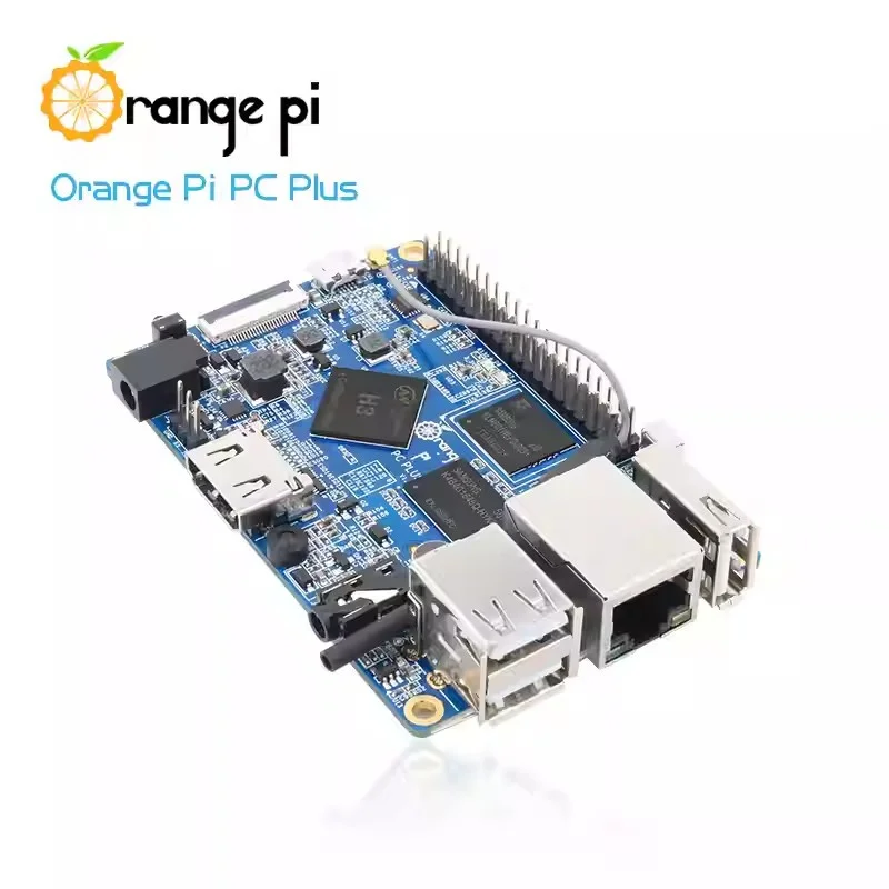 OrangePI บอร์ดพัฒนา PC PLUS, ชิป H3 Quanzhi, เมนบอร์ด Android, หน่วยความจำ1GB, 8บรรจุ