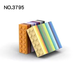 20Pcs MOC Parts 3795 Plate 2 x 6 Compatible Bricks DIY Assmble Building Blocks Particle Kid Puzzle Brain Toy Birthdays Gift