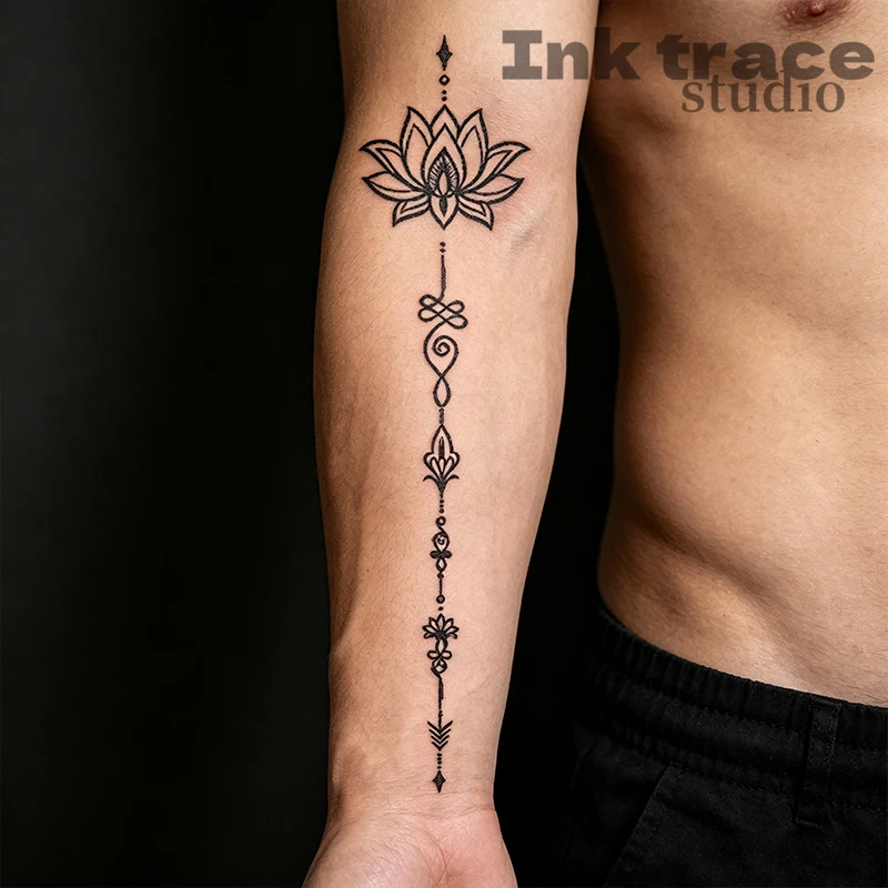 Herbal Tattoo Stickers Waterproof Long-Lasting for Women Arm Chest Back Full-Body Simulated Tattoo Juicy Semi-Permanent Cool