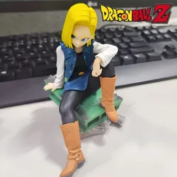 ドラゴンボールアニメの置物,PVC,おもちゃ,アクションフィギュア,装飾品,オフィスギフト,Android 18, 13cm