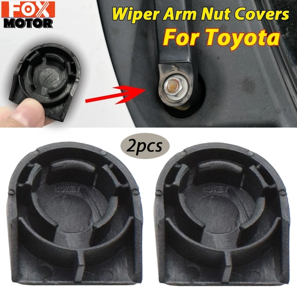 2X Front Windscreen Wiper Arm Nut Cap Bolt Cover For Toyota Corolla E150 E160 Verso Yaris Auris OE# 8529213010 Car Accessories