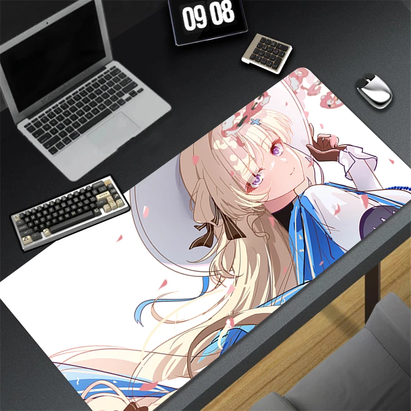 Computer Gaming Accessories Cute Mousepad Office PC Mouse Pad Wuthering Waves Phoebe Keyboard Pad Desk Decoracion Anime Desk Mat