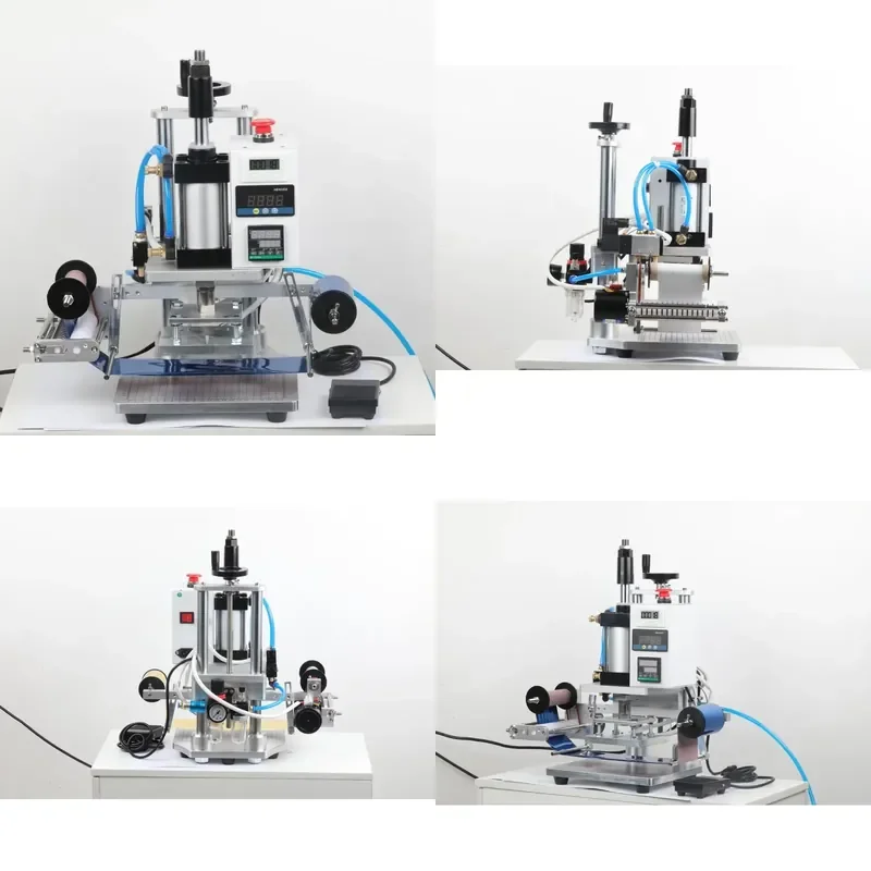 for Hot Stamping Machine Gold Silver Foil Pneumatic Leather Logo Embossing T-slot Hot Stamp Embossing Equipment