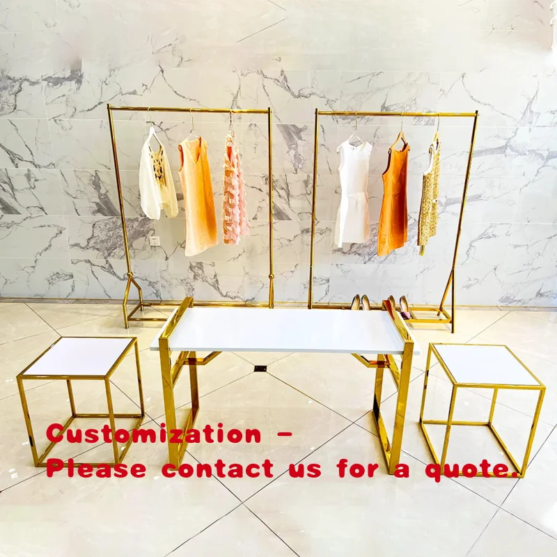 

custom.New Design Nesting Tables Clothes Display Racks Shelf Form Clothing Shop Display Rack With Factory Price