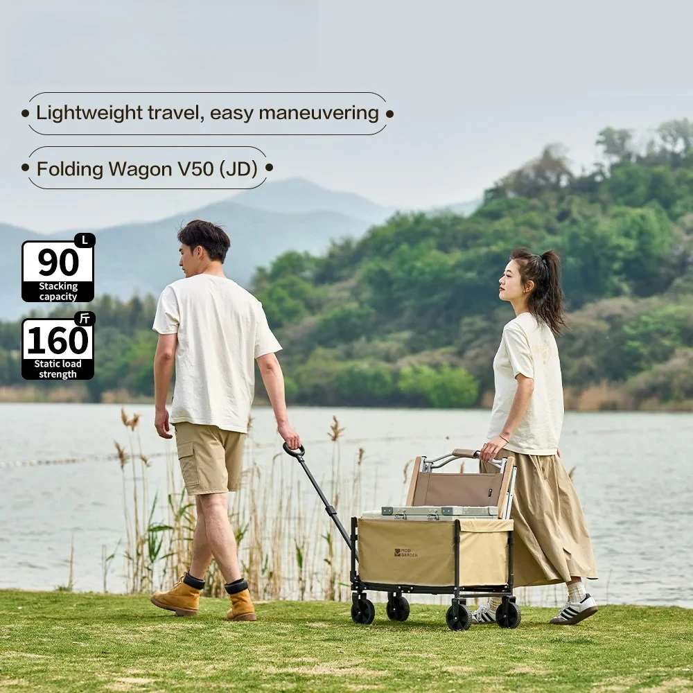 

Outdoor Ultralight Trolley Picnic Camping Storage Trolley Folding Picnic Travelling Kids Rest Camping Trolley