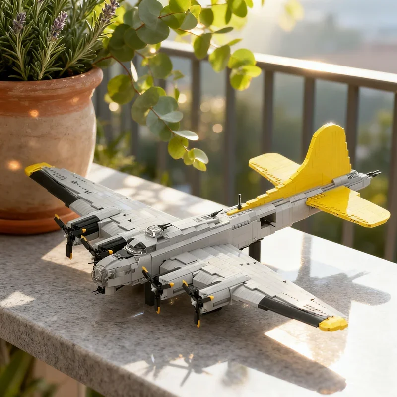 

3385 деталей MOC Boeing B-17 Flying Fortress: Конструктор Creator Expert, строительные блоки, игрушки, рождественские подарки, кирпичики для детей, идея для творчества