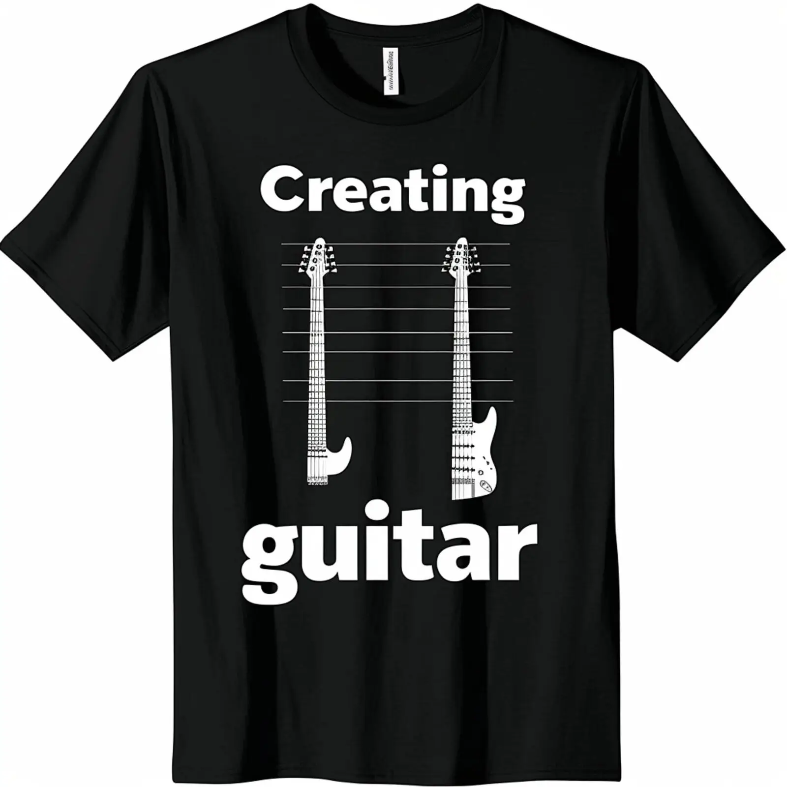 

Music Lover's Essential Tee: Guitar Creation & Relaxation Vibes