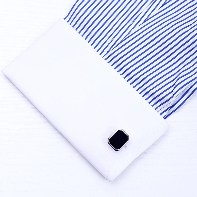 KFLK مجوهرات قميص أزياء زر الكم للرجال العلامة التجارية الأسود الكفة رابط الجملة زر عالية الجودة الفاخرة ضيوف الزفاف #4