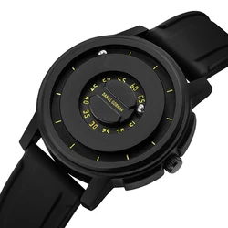 Montre magnétique en silicone pour homme, montre-bracelet à quartz décontractée, luxe, designer, nouveau, livraison directe