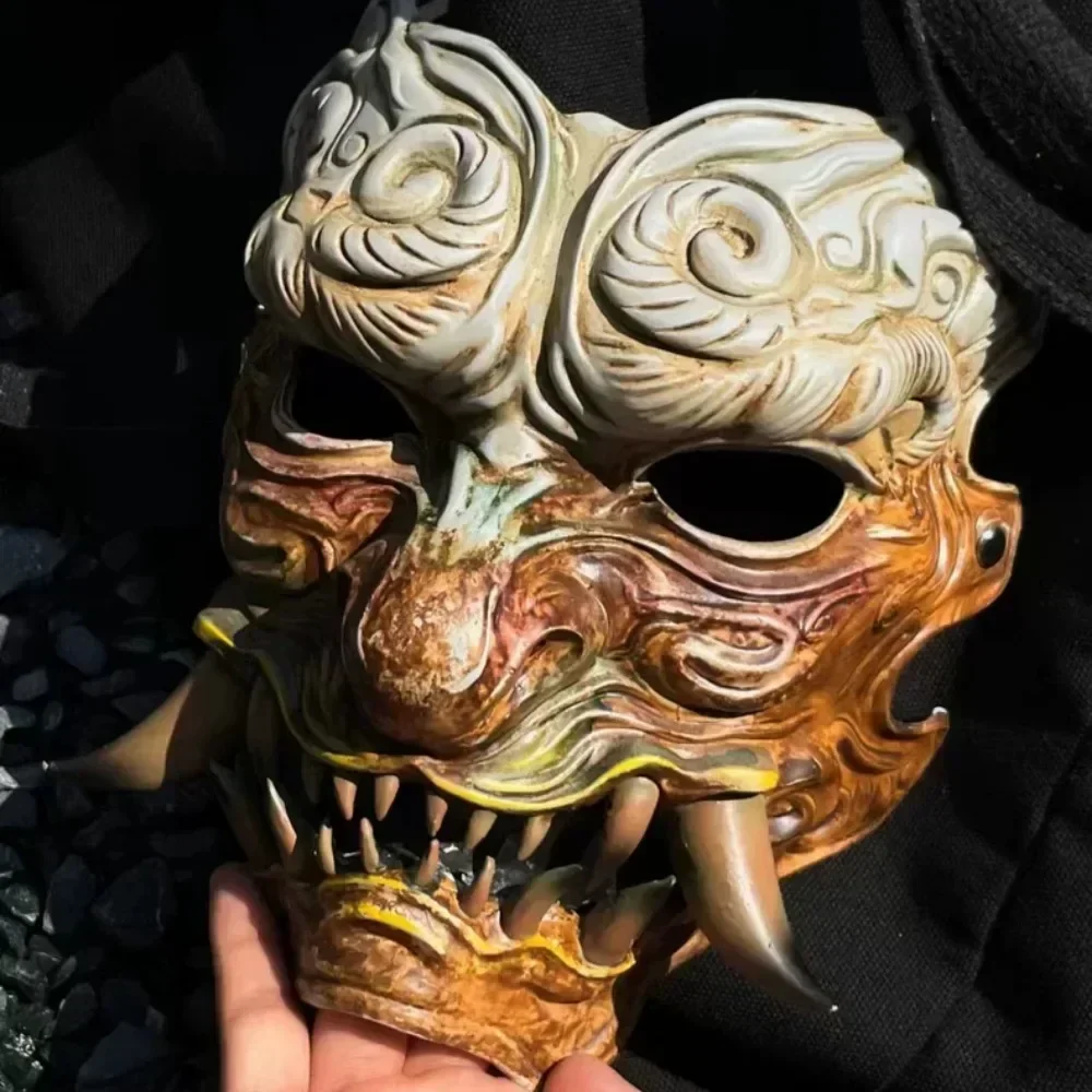 Black Myth Wukong Derivative Destinied One Equipment Nuo Mask Game Genuine License Merch Halloween Cosplay Props Gift for Friend