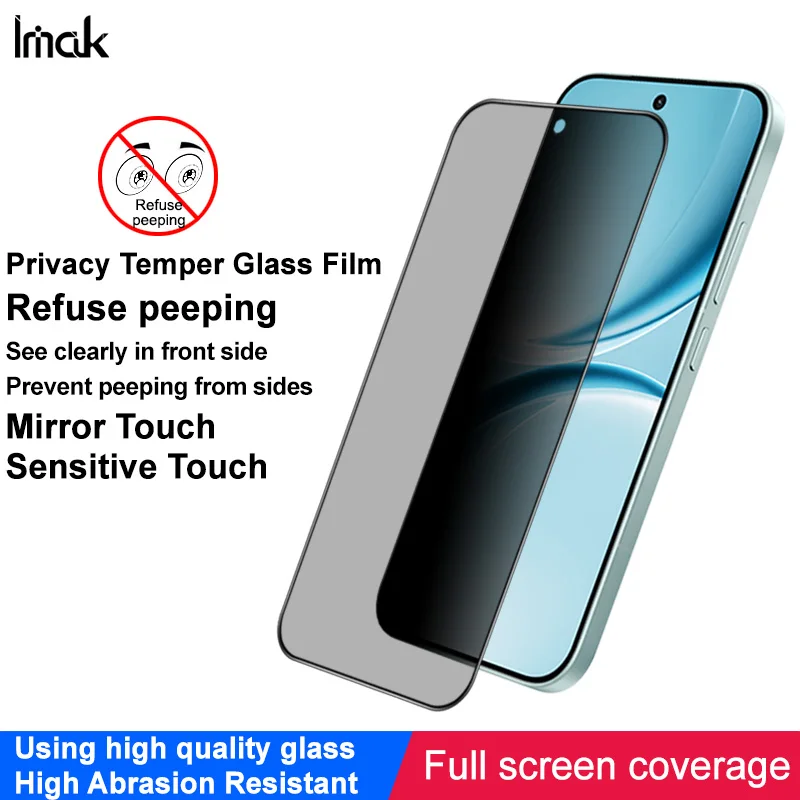 

Защитное стекло IMAK Privacy для POCO X8 Pro / Redmi Turbo 5 Max 5G с поддержкой отпечатков пальцев