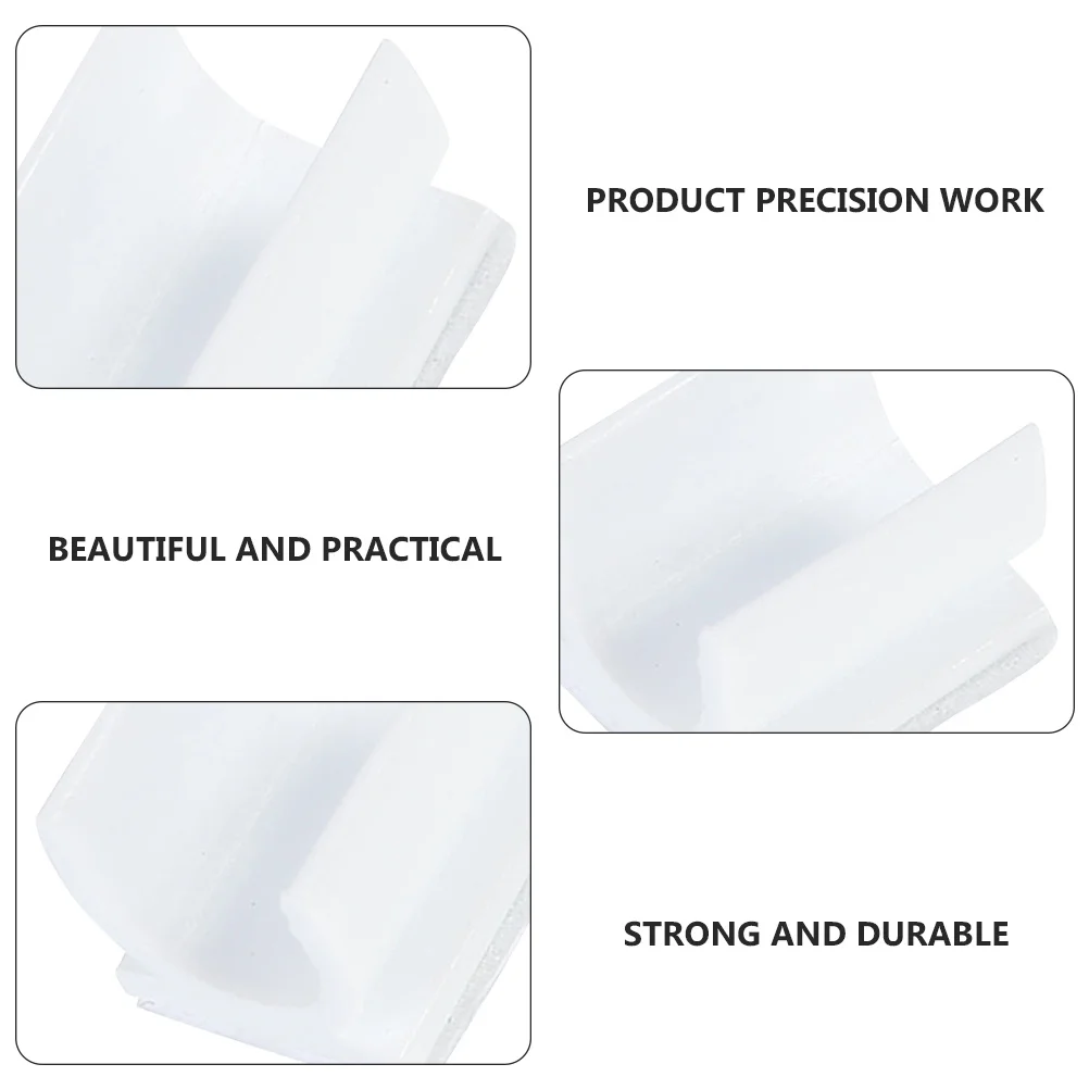 200Pcs Plastic Pen Holder Clip Adhesive for Whiteboard School Office Portable Pen Fixing Clamp Multipurpose Pencil Buckle